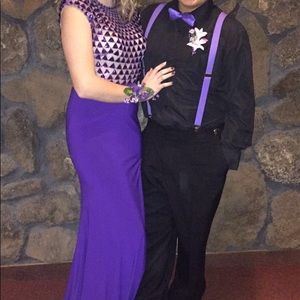 Purple prom dress